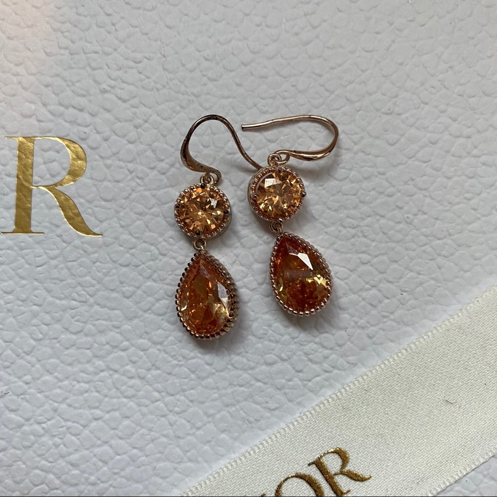 Rose gold earrings